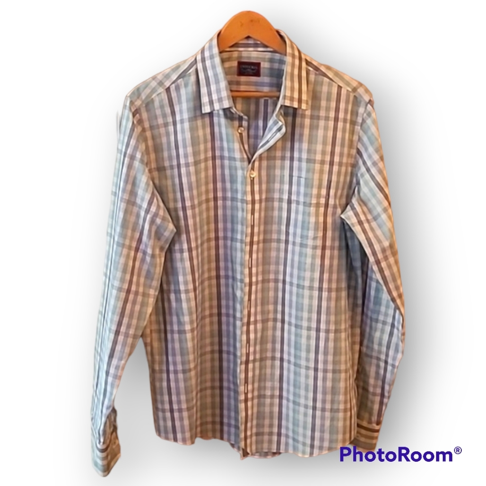 UNTUCKit Castano WF Button Down Shirt in Nav